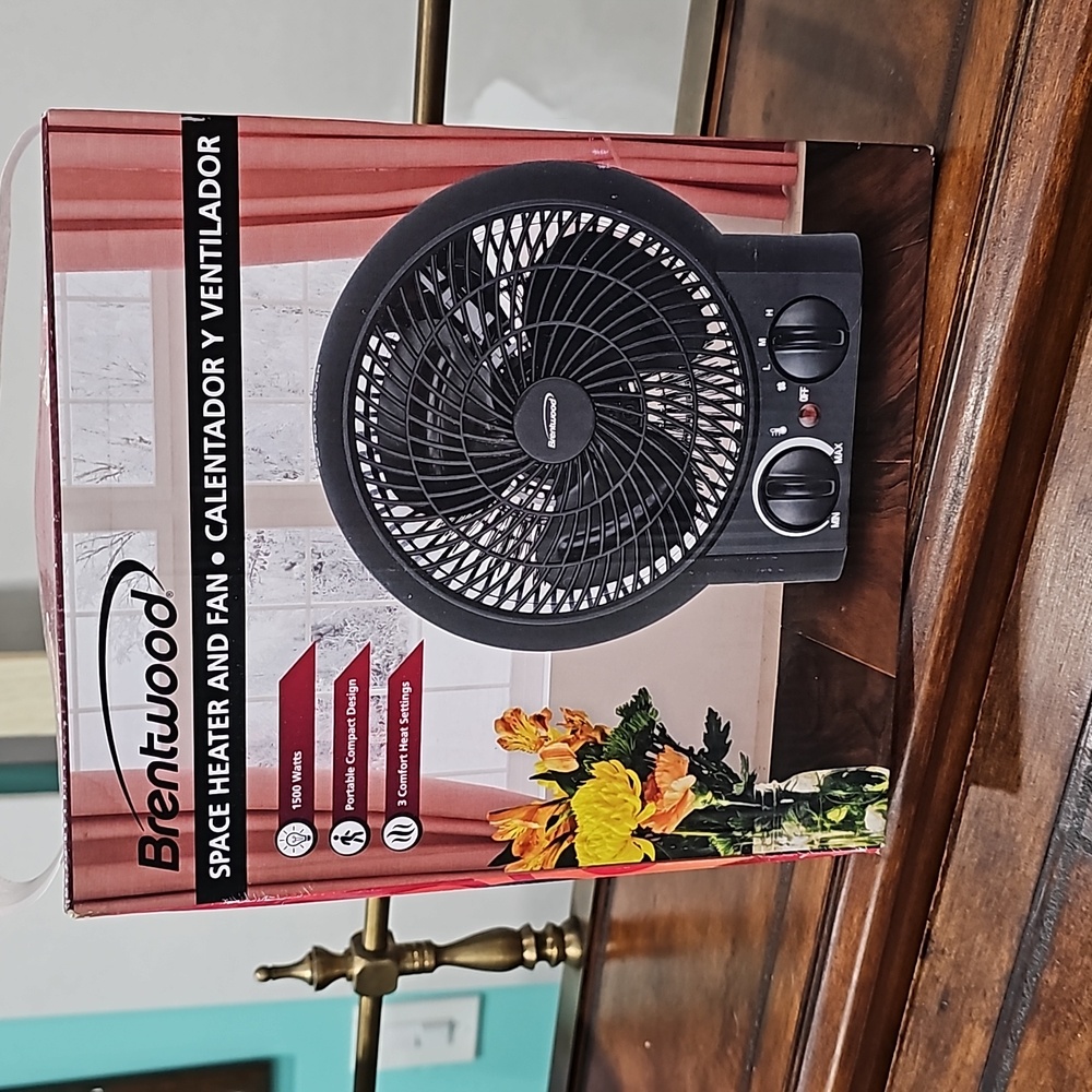 New Brentwood Space Heater And Fan